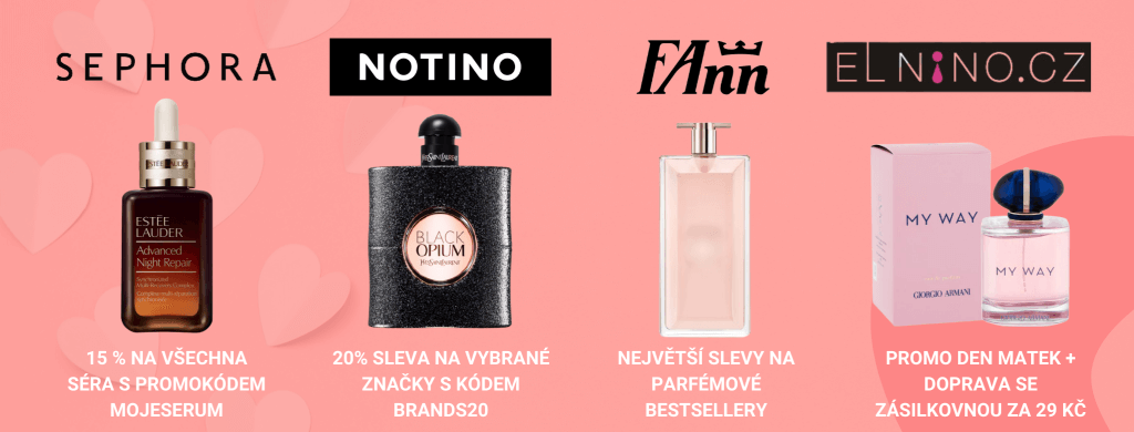 slevy - Sephora, Notino, Fann, Elnino.cz, promo, slevy