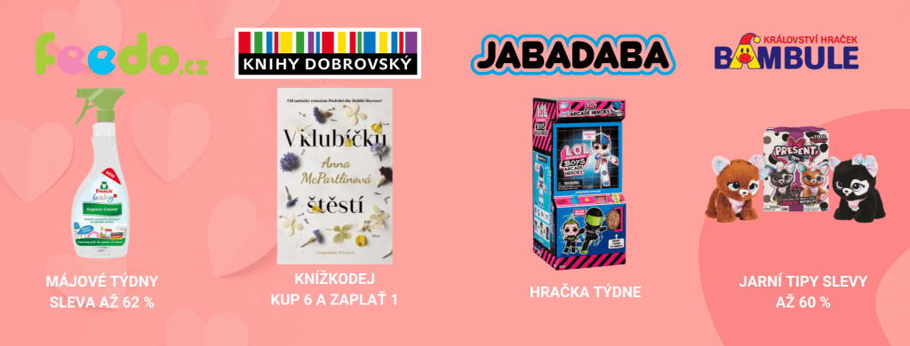 Zábava a produkty pro děti - sleva - Feedo, Knihy Dobrovský, Jabadaba, Bambule